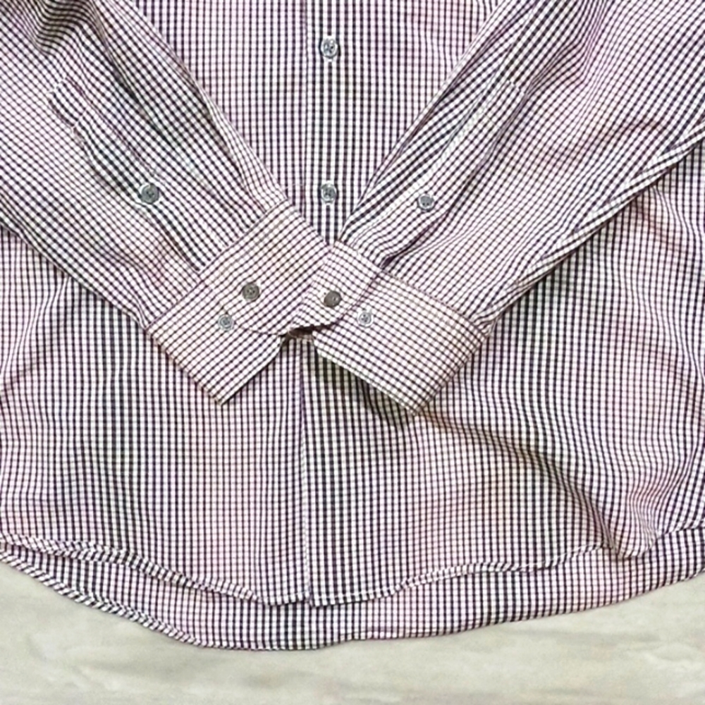 Alanfi Men's Slim-Fit  Easy-Care Business Casual Button Down Shirt. Size Xl. - Picture 4 of 12